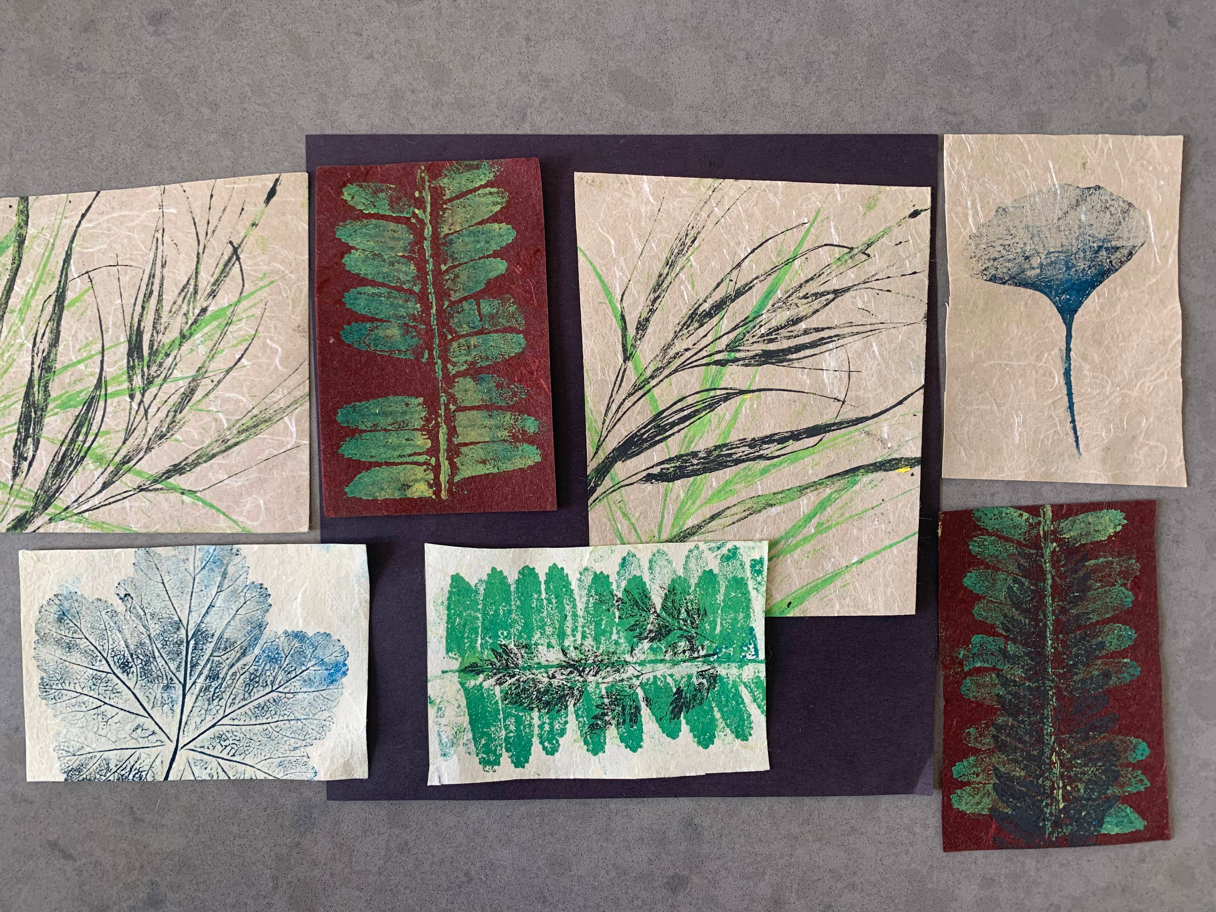 Collage of botanical prints